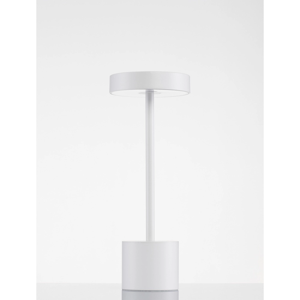Design tafellamp Fumo oplaadbaar wit Lyora 5212017434746
