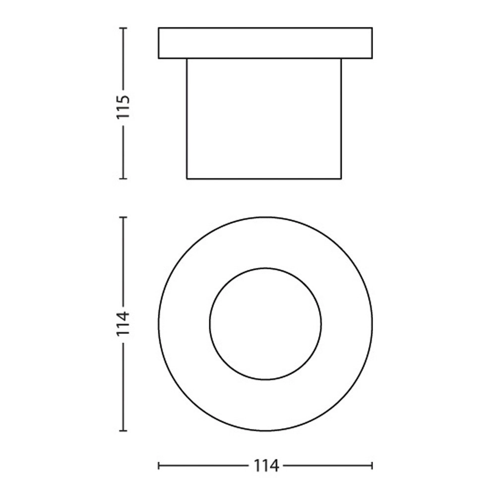 Veranda inbouwspot Moss Led Philips 8718696120606