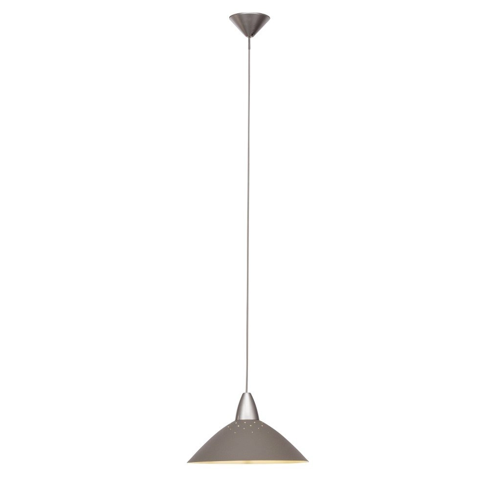 Titaan grijze hanglamp Logo Ø 35cm