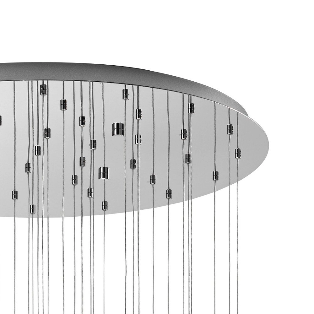 Design hanglamp Pianopoli 43-lichts 78cm grijs Stars of Light 9002759936617