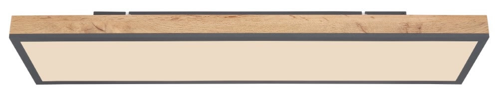 Houten led plafondlamp Doro 80x20cm Globo 9007371424993