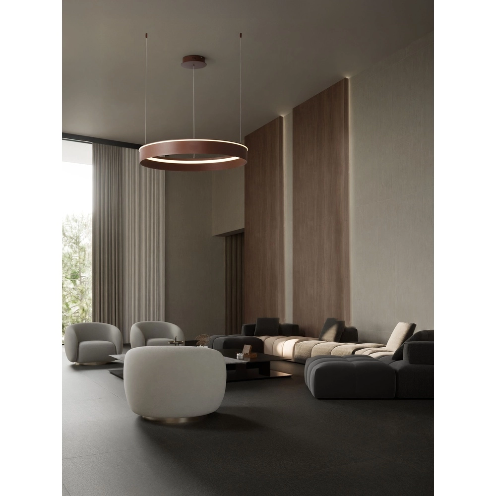 Moderne hanglamp Olivia bruin Ø 78cm
