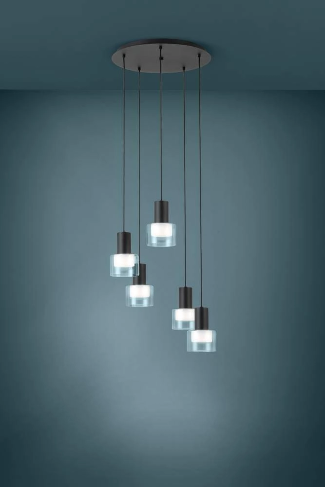 Vide hanglamp Molineros zwart - led Stars of Light 9002759397272