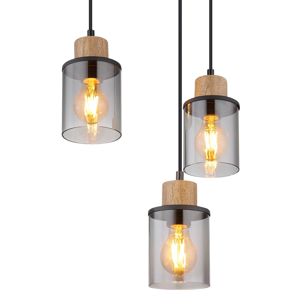 6-lichts hanglamp Reid zwart Globo 9007371448265