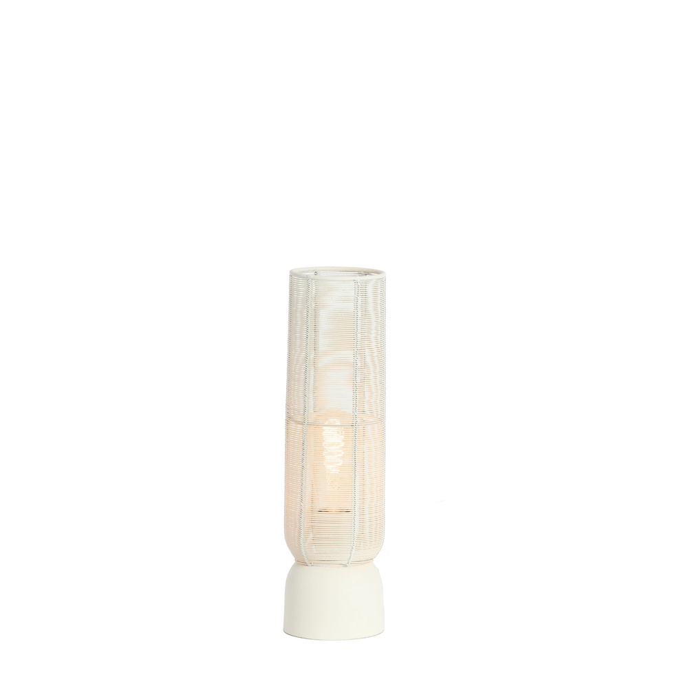 Tafellamp Lezuza Ø 11cm wit Light & Living 8717807744854