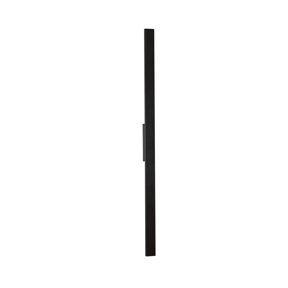 Strakke wandlamp Doul zwart 121cm