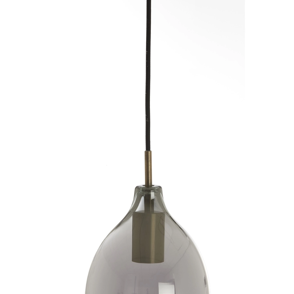 Eettafel hanglamp Lukaro 3-lichts - smoke glas Light & Living 8717807703264