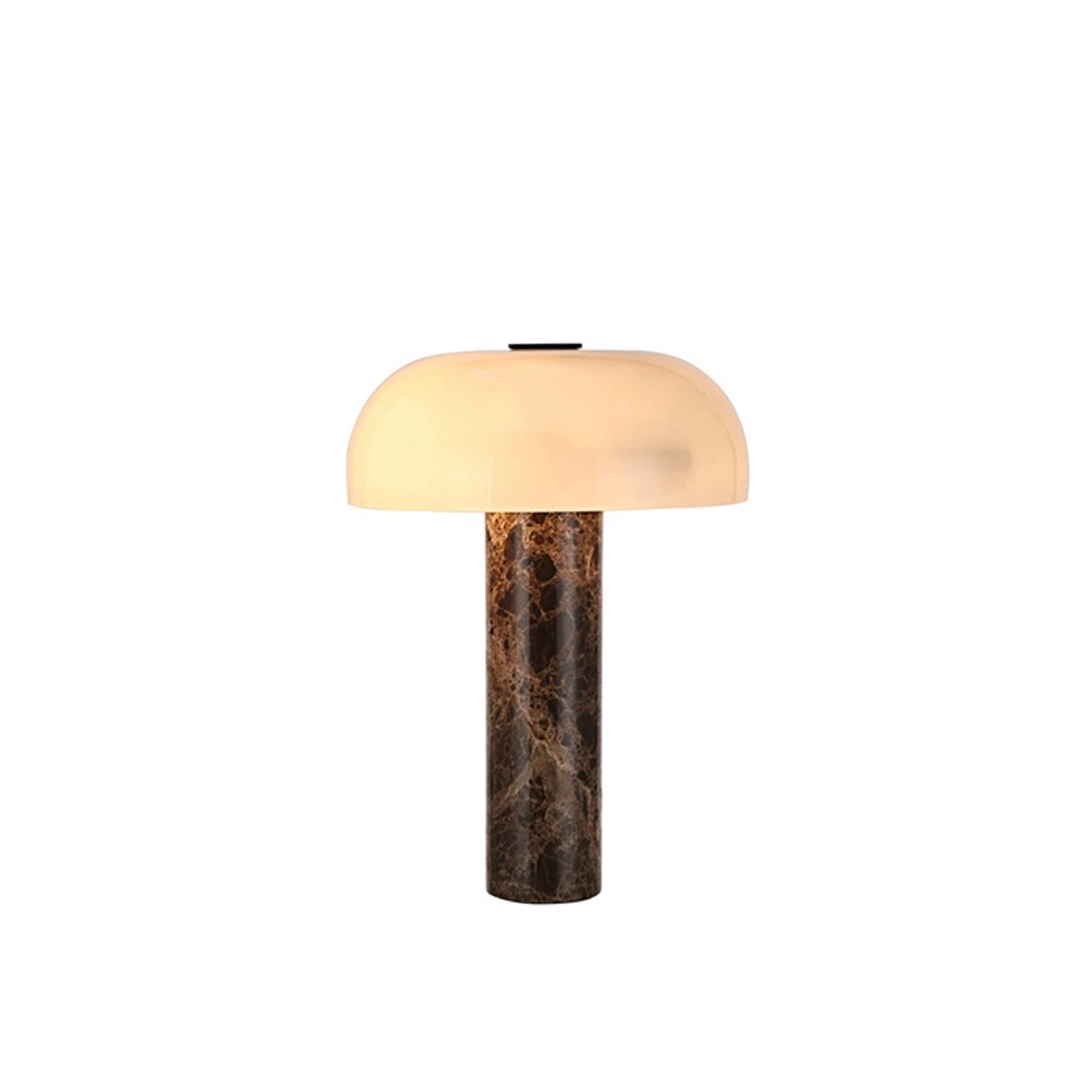 Marmer tafellamp Barbara Ø 30cm - 2x E14