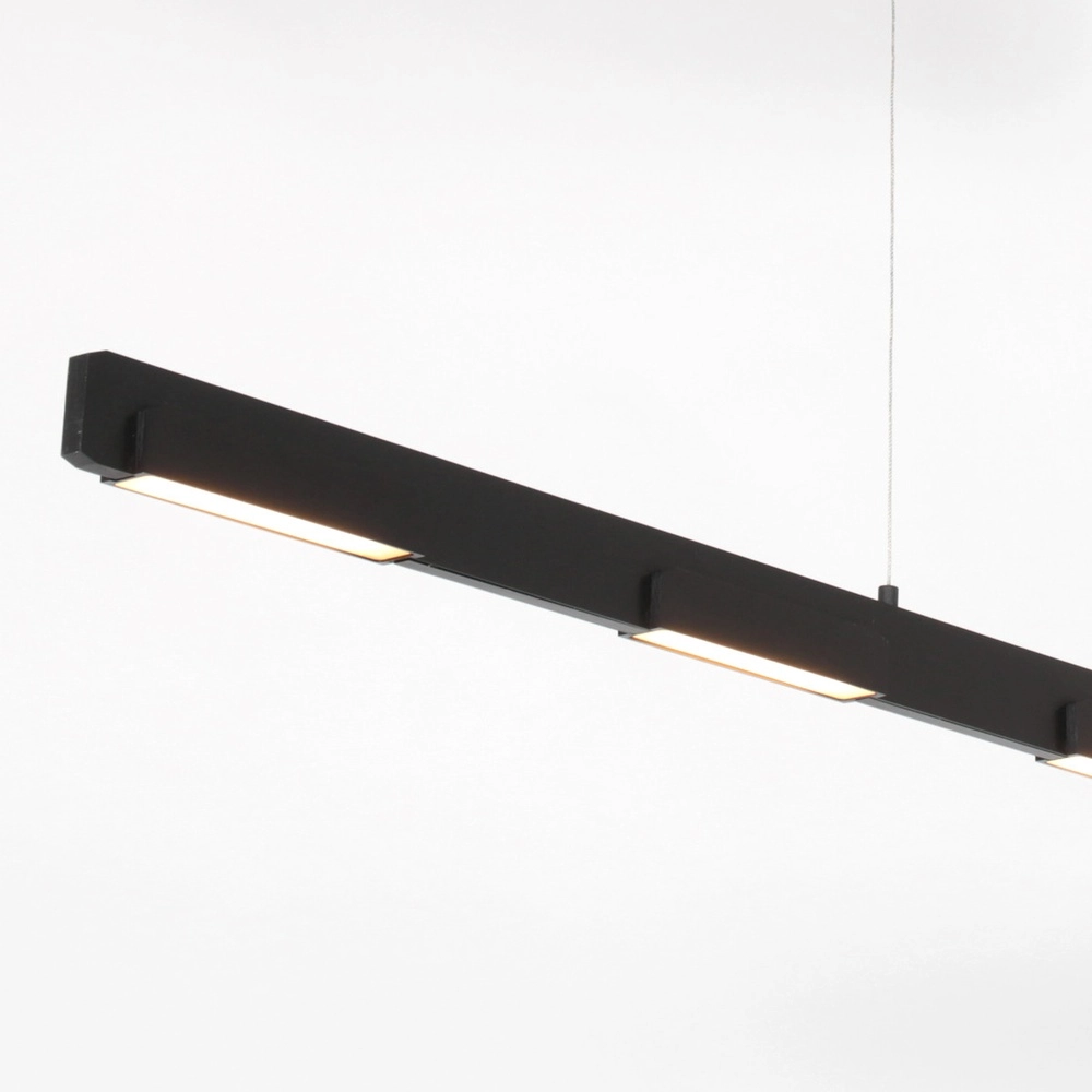 Strakke hanglamp Bloc zwart Steinhauer 8712746148275