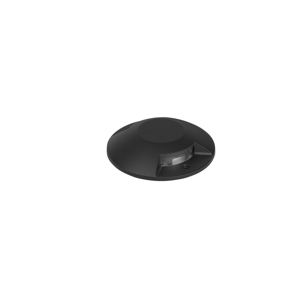 Platte opbouw grondspot Grado zwart - 12W Lyora 5212017497901