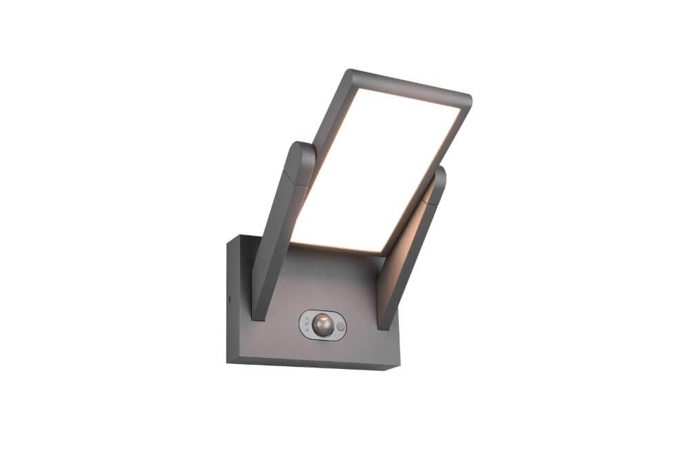 Hybride solar wandlamp Malawi met sensor