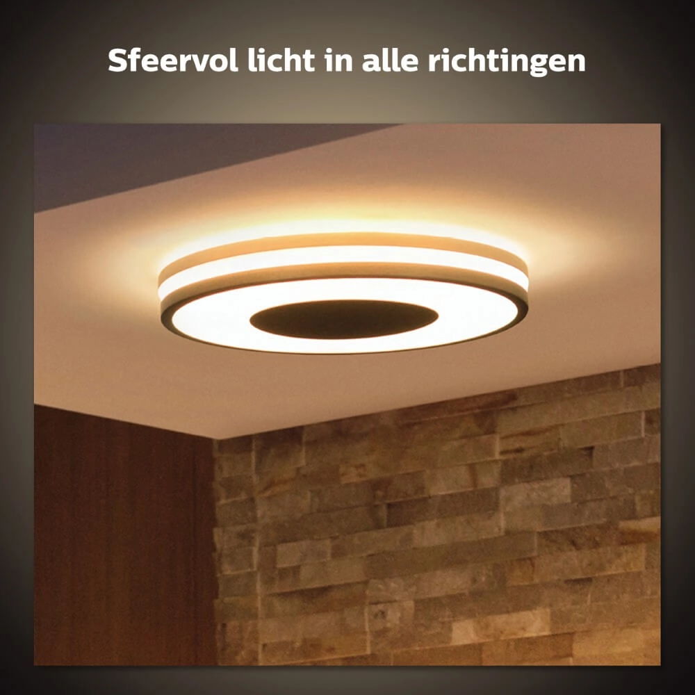 Plafondlamp Hue Being - White Ambiance Ø 34,8cm zwart Philips 8719514341135