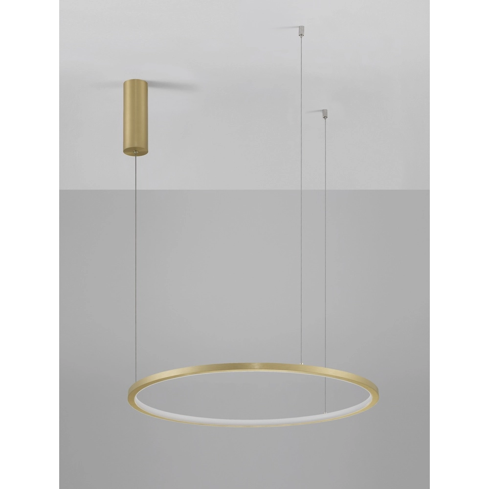 Ronde hanglamp Tarquin goud Ø 60cm Lyora 5212017438270