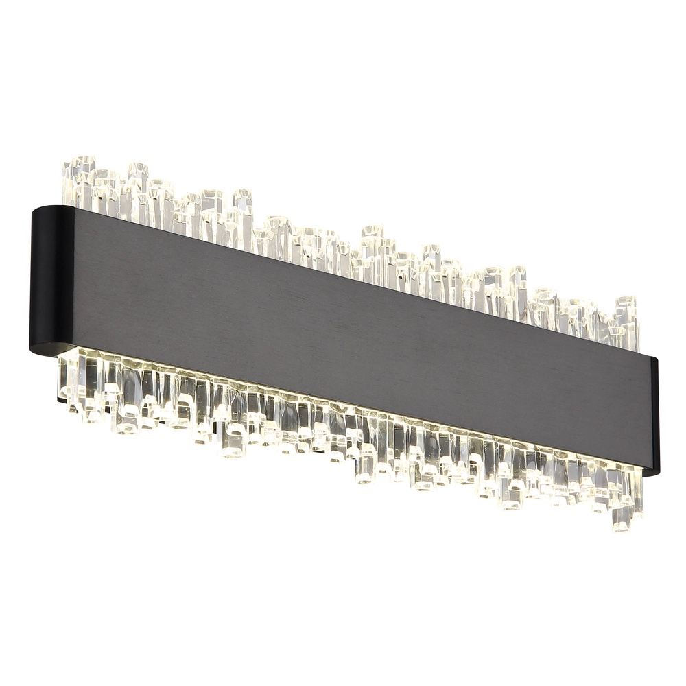 Zwarte wandlamp Stalagmita 25cm