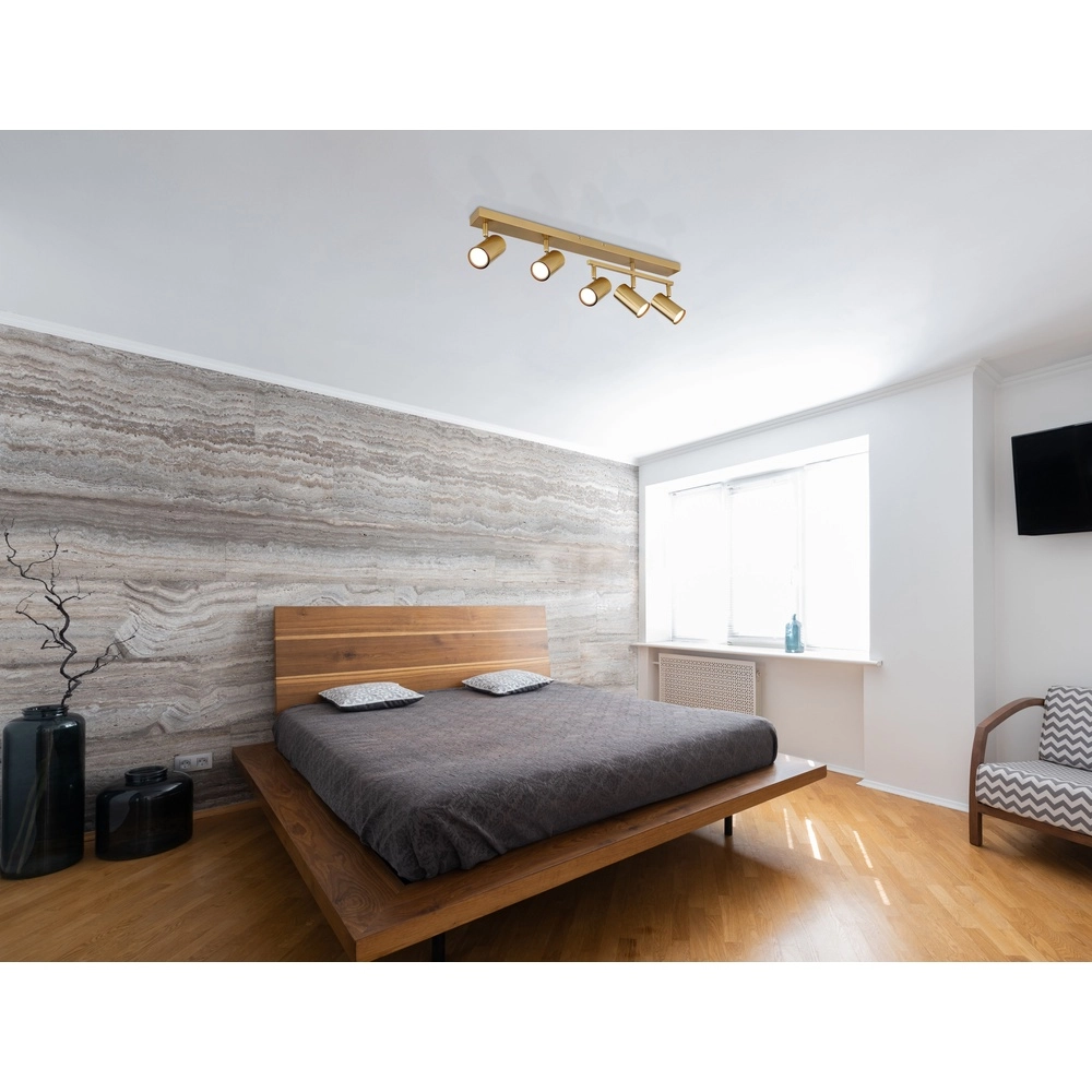 Plafondlamp 5-lichts Robby goud Globo 9007371449088