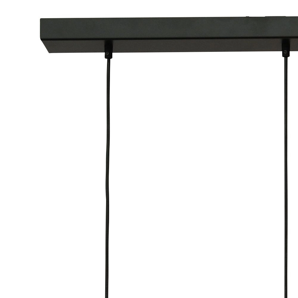 Hanglamp zwart met goud Bounty 5-lichts cilindrisch glas Masterlight 8718121248462