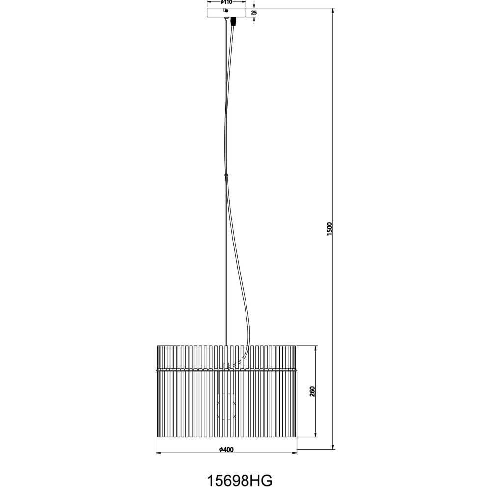 Zwarte hanglamp Gorley met groen glas Ø 40cm Globo 9007371471973