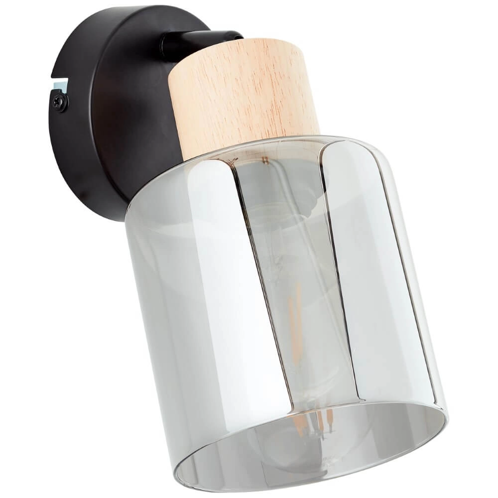 Wandlamp Weald zwart Brilliant 4004353413070