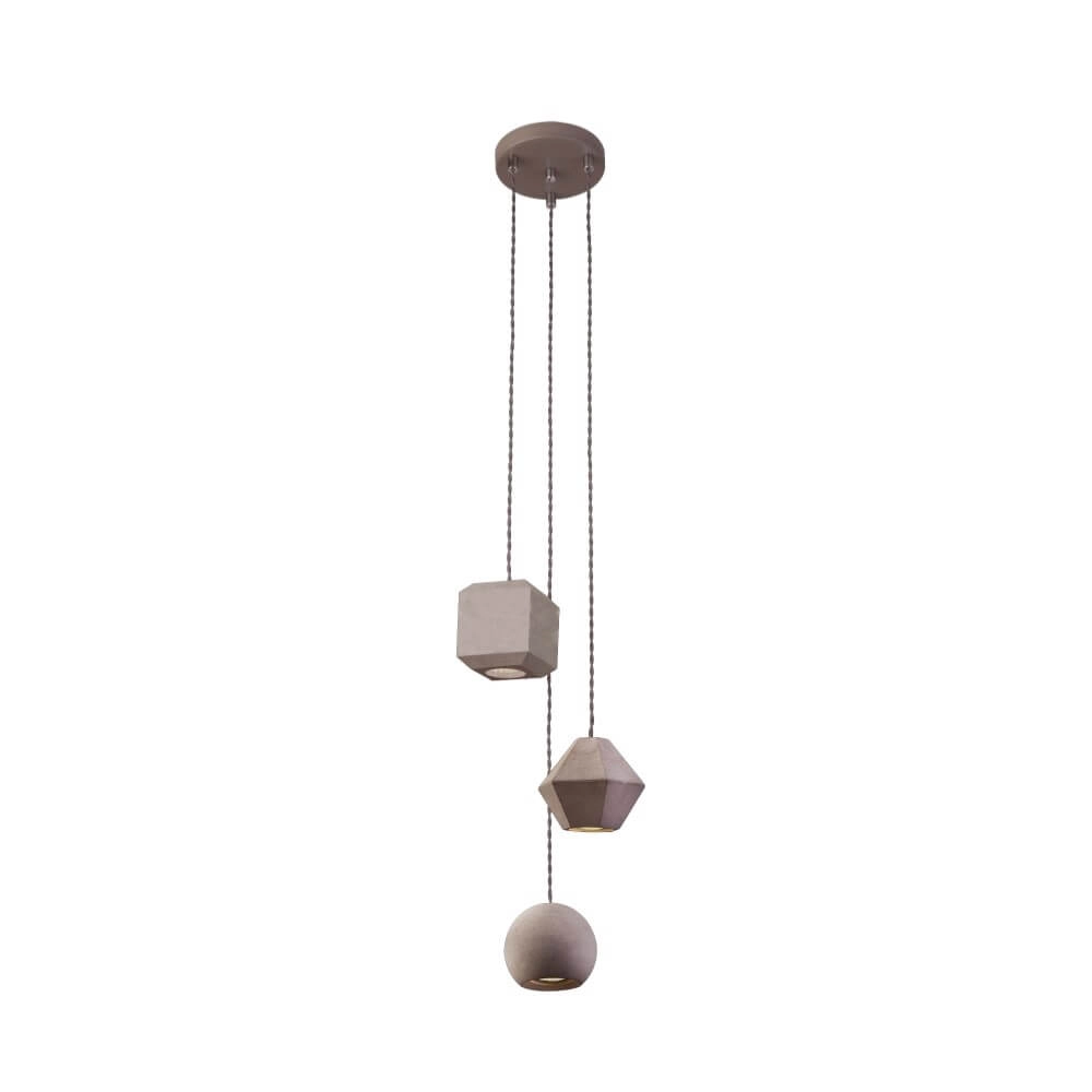 Vide hanglamp Geometric beton