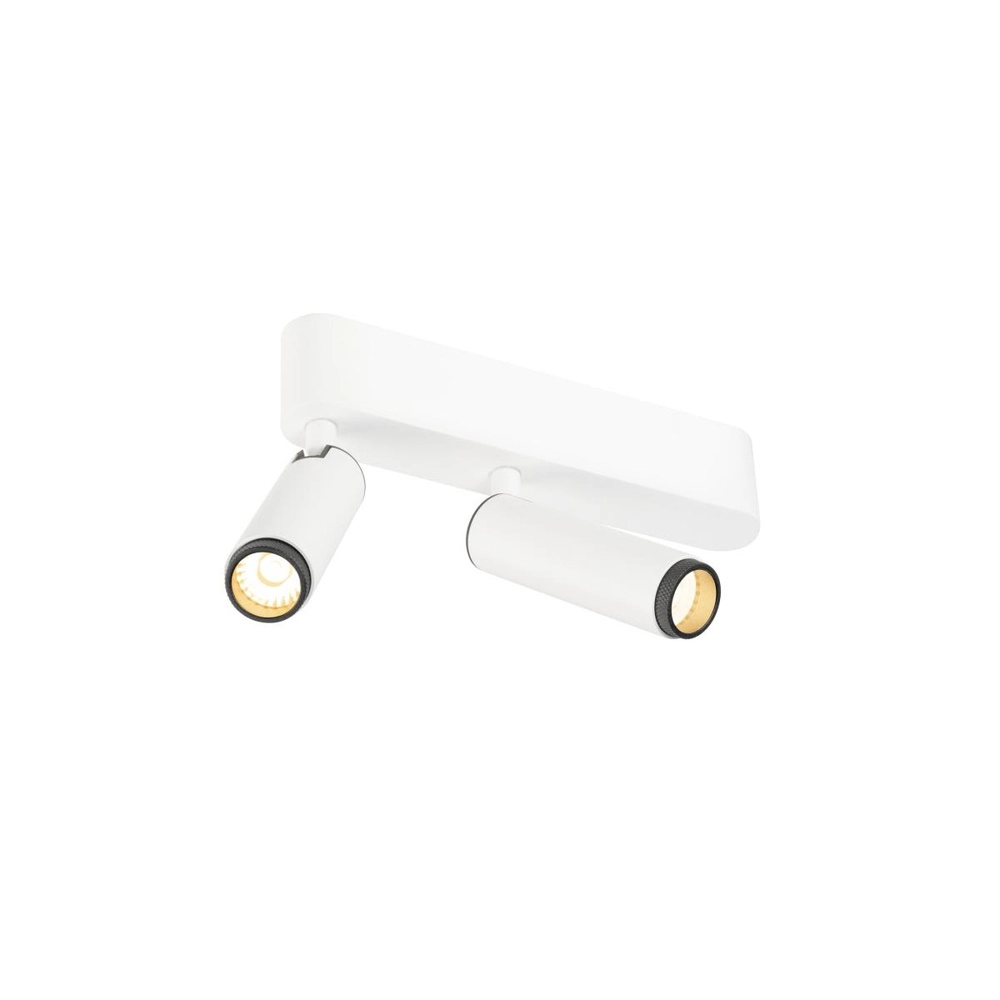 Opbouwspot Grip! S 2-lichts wit 2700K SLV 4024163304924