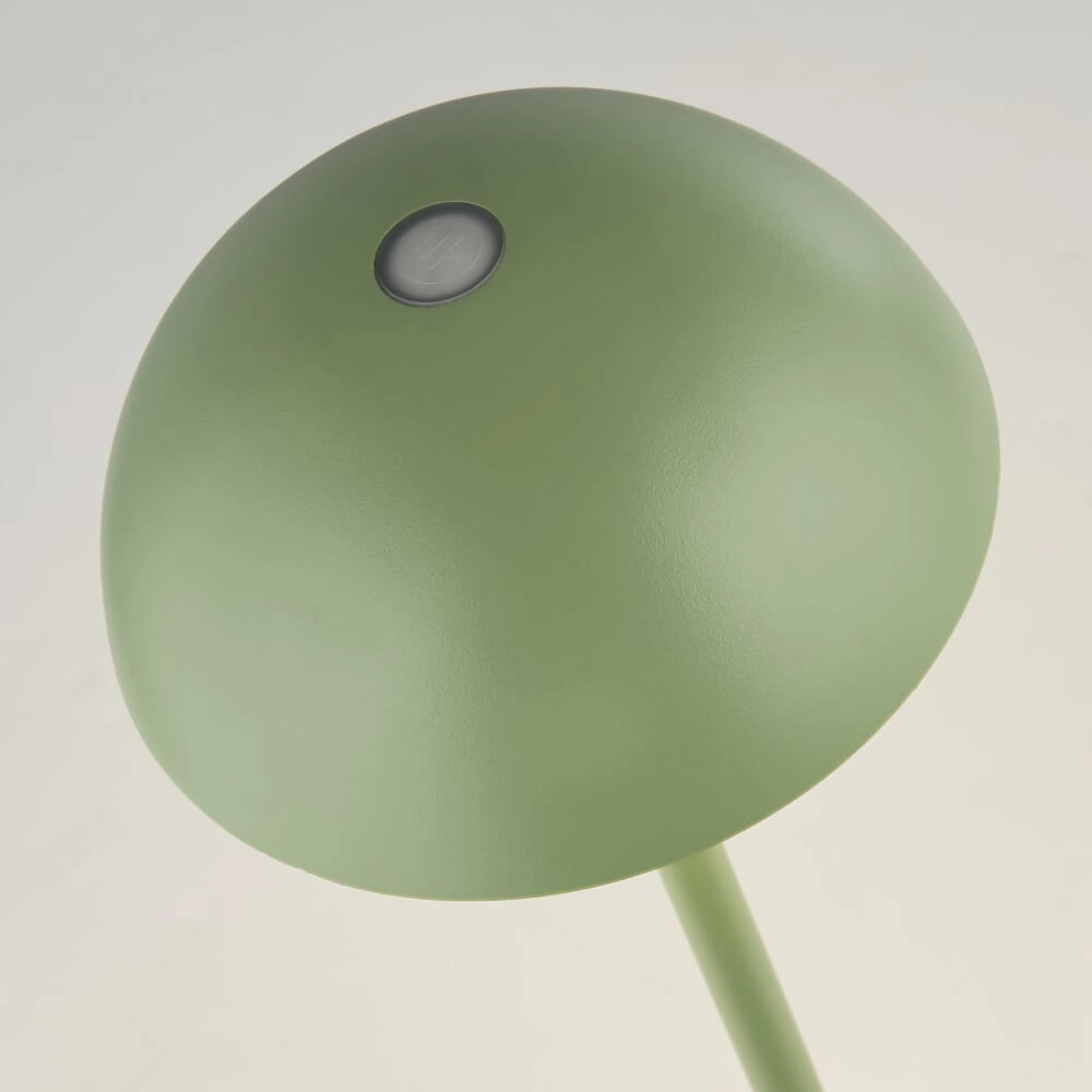 Draadloze tafellamp Portabello groen Searchlight 5053423229805