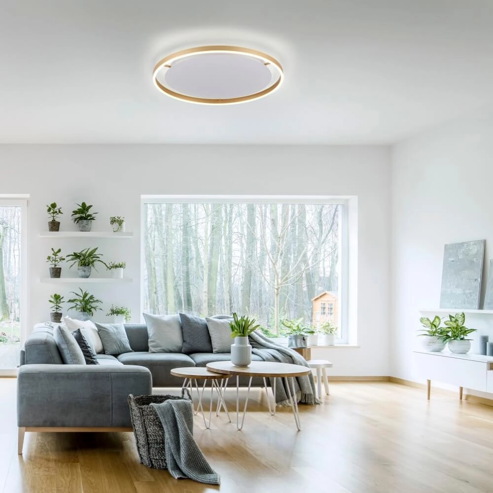 Plafondlamp Ritus messing Ø 58,5cm Just Light 4043689985639