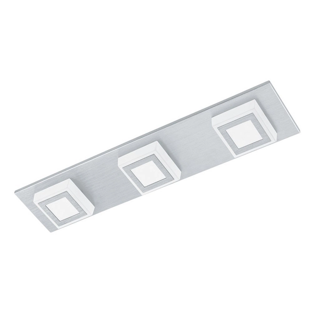 Led plafondlamp Masiano 3-lichts metaalgrijs