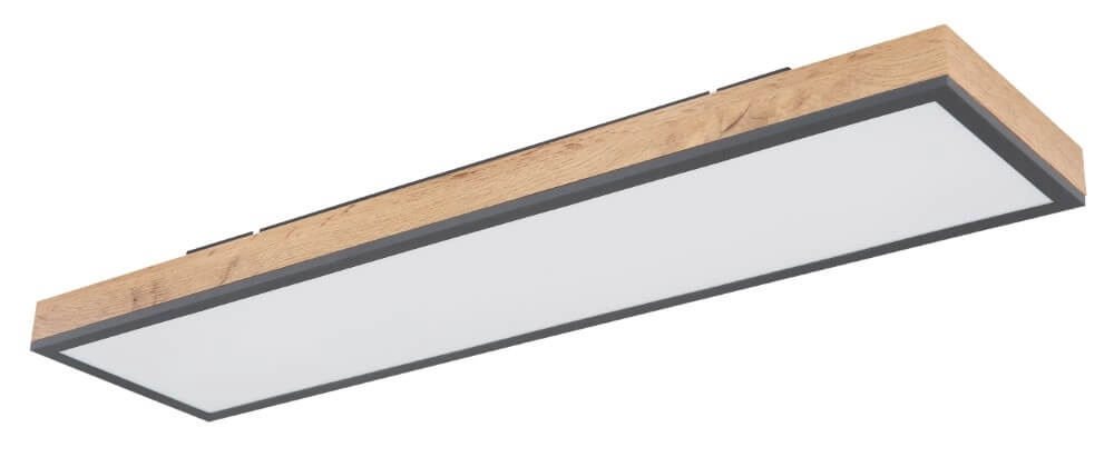 Houten led plafondlamp Doro 80x20cm Globo 9007371424993