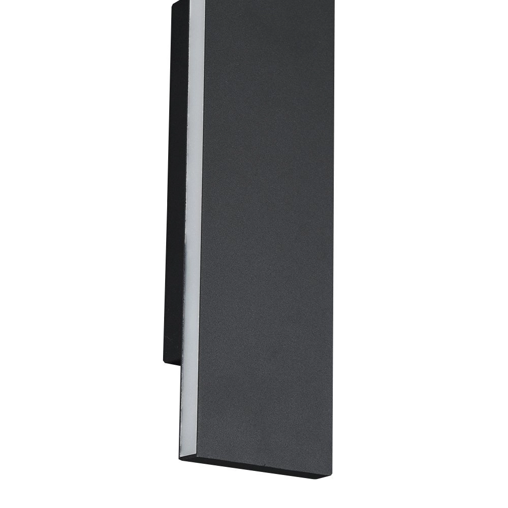 muur licht Concha 28cm antraciet Trio 4017807433401