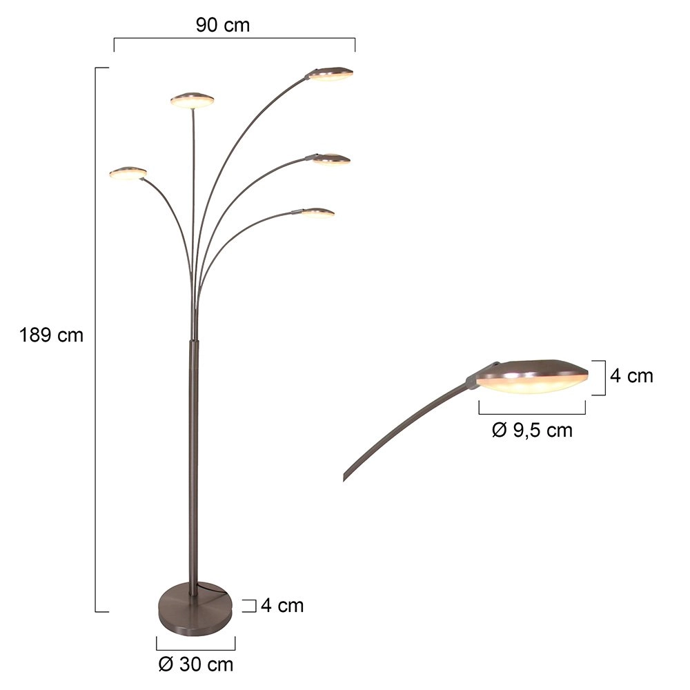 Led staanlamp Mexlite Steinhauer 8712746114799