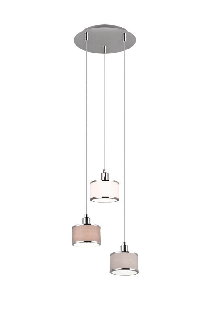 3-lichts hanglamp Kaprun rond Ø 29cm
