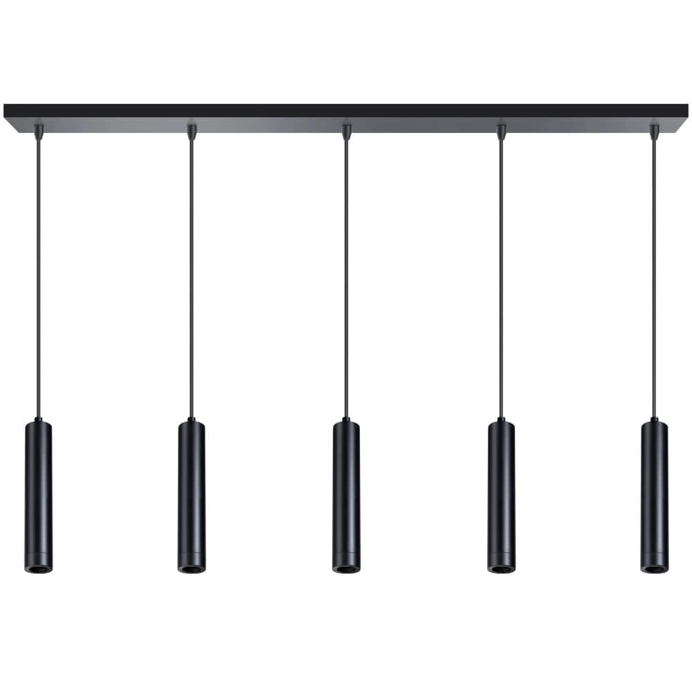 5-lichts eettafel hanglamp Miller