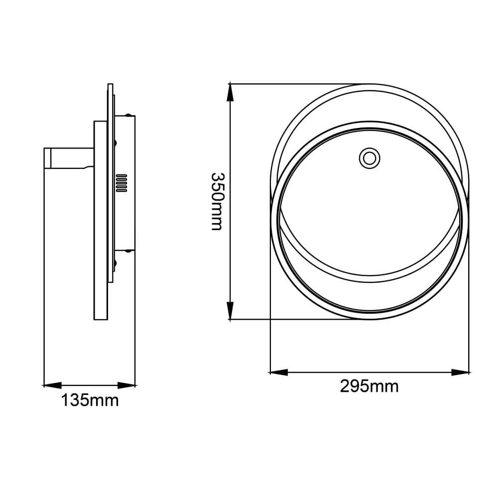 Led plafondlamp Eunomia met spotje Brilliant 4004353409677