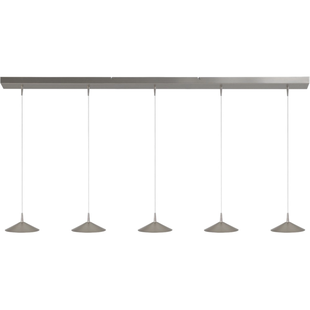 5-lichts hanglamp Ceppo nikkel Ø 18cm