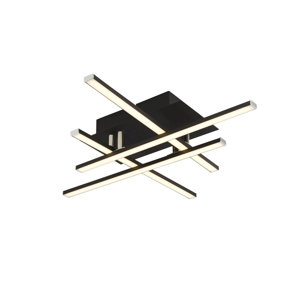 Led plafondlamp Matrix 4-lichts zwart