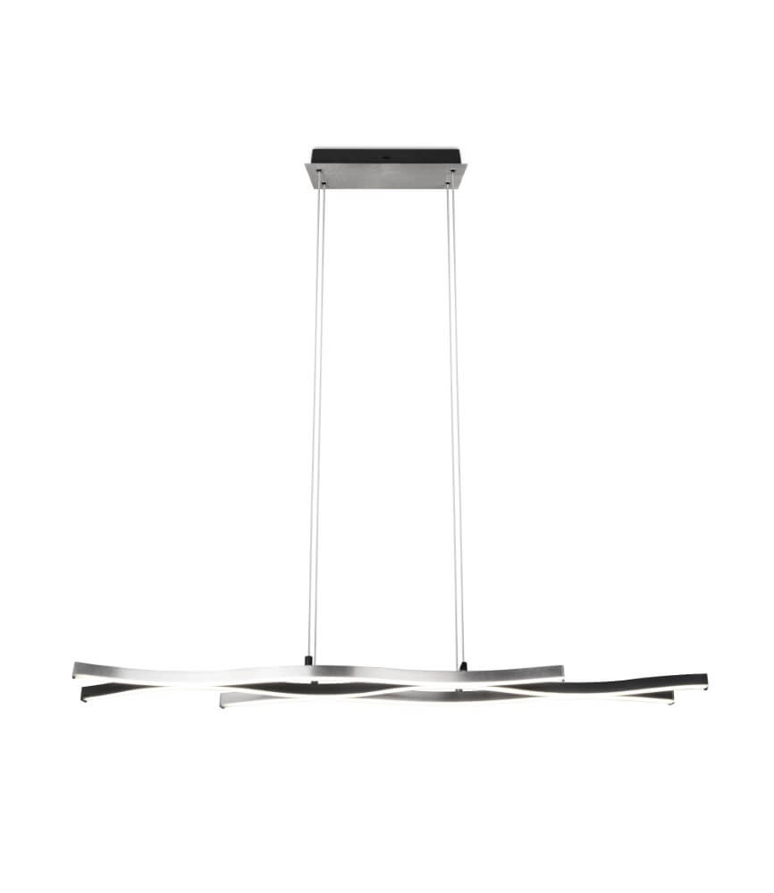 Hanglamp Blaze zwart met metaal Trio 4017807540161