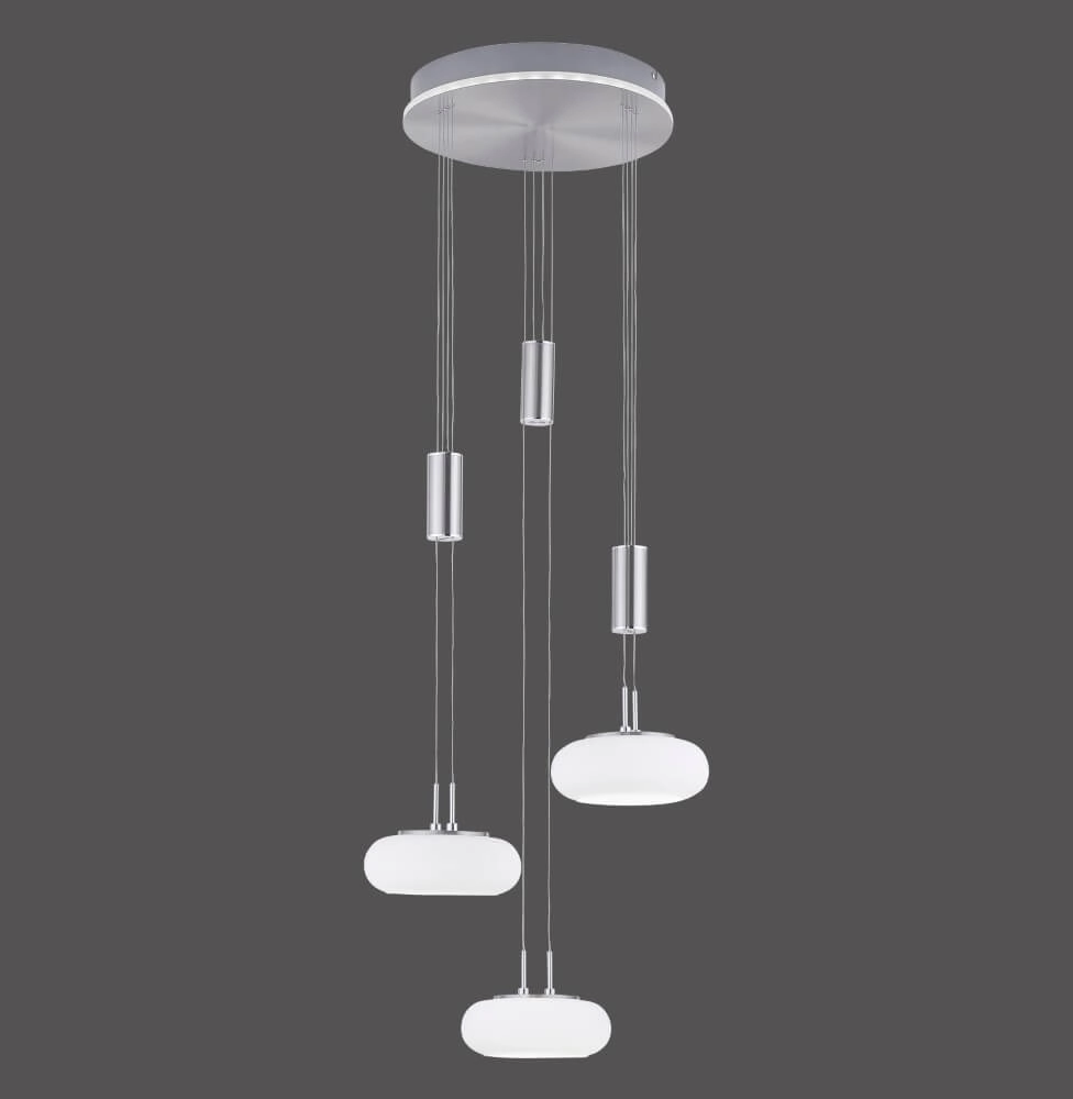 3-lichts hanglamp Q-Etienne metaal rond Paul Neuhaus 4012248350447