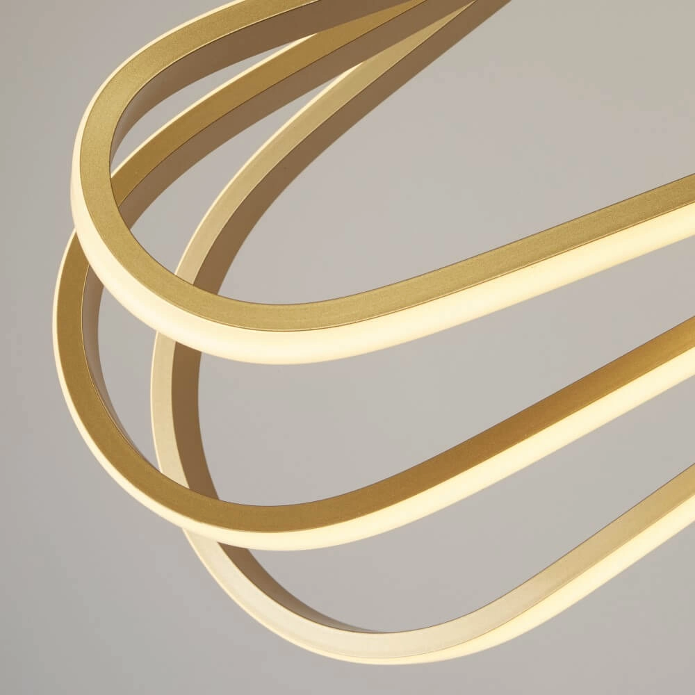 Strakke gouden hanglamp Clip Searchlight 5053423227436