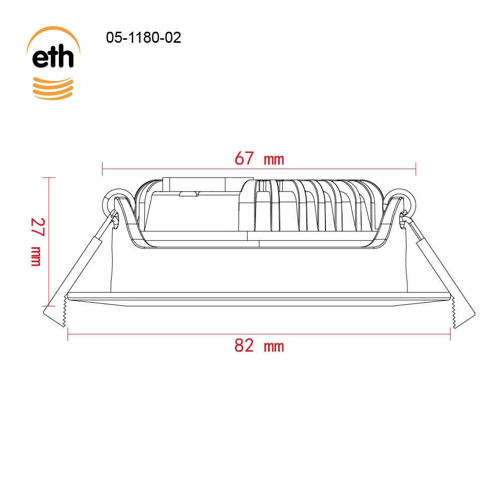 Led inbouwspot Ronin IP44 - anodic brown ETH 8720195311188