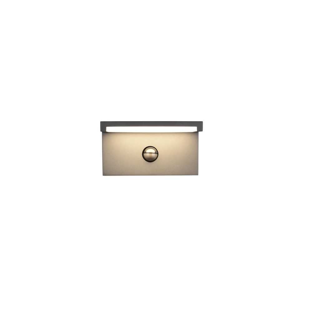Moderne wandlamp Ravi antraciet met sensor Trio 4017807686890