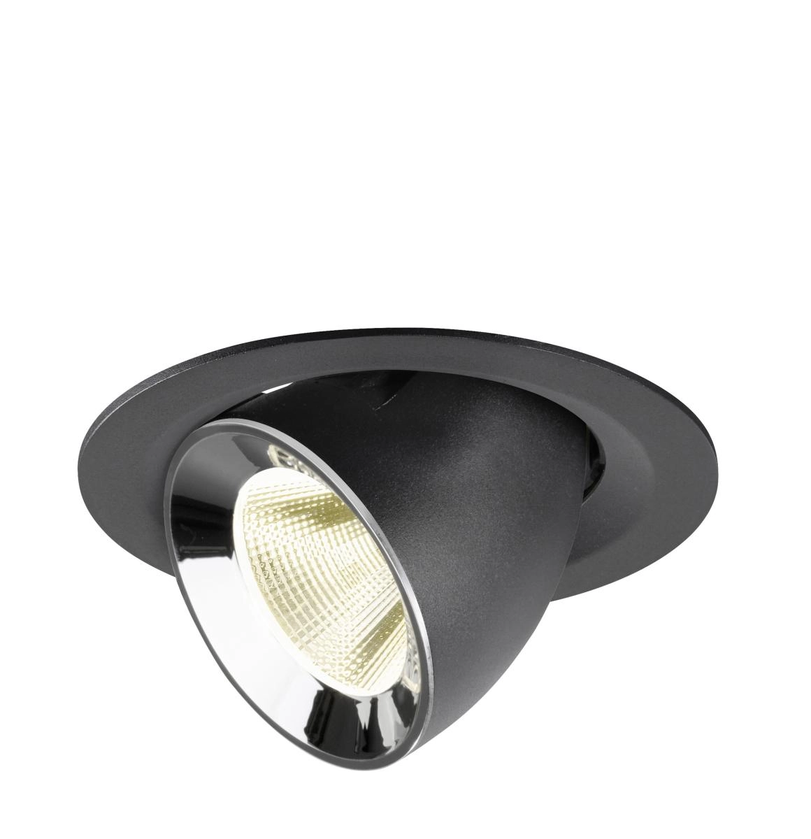 Inbouwspot Numinos Gimble M zwart/chroom 4000K - 20gr