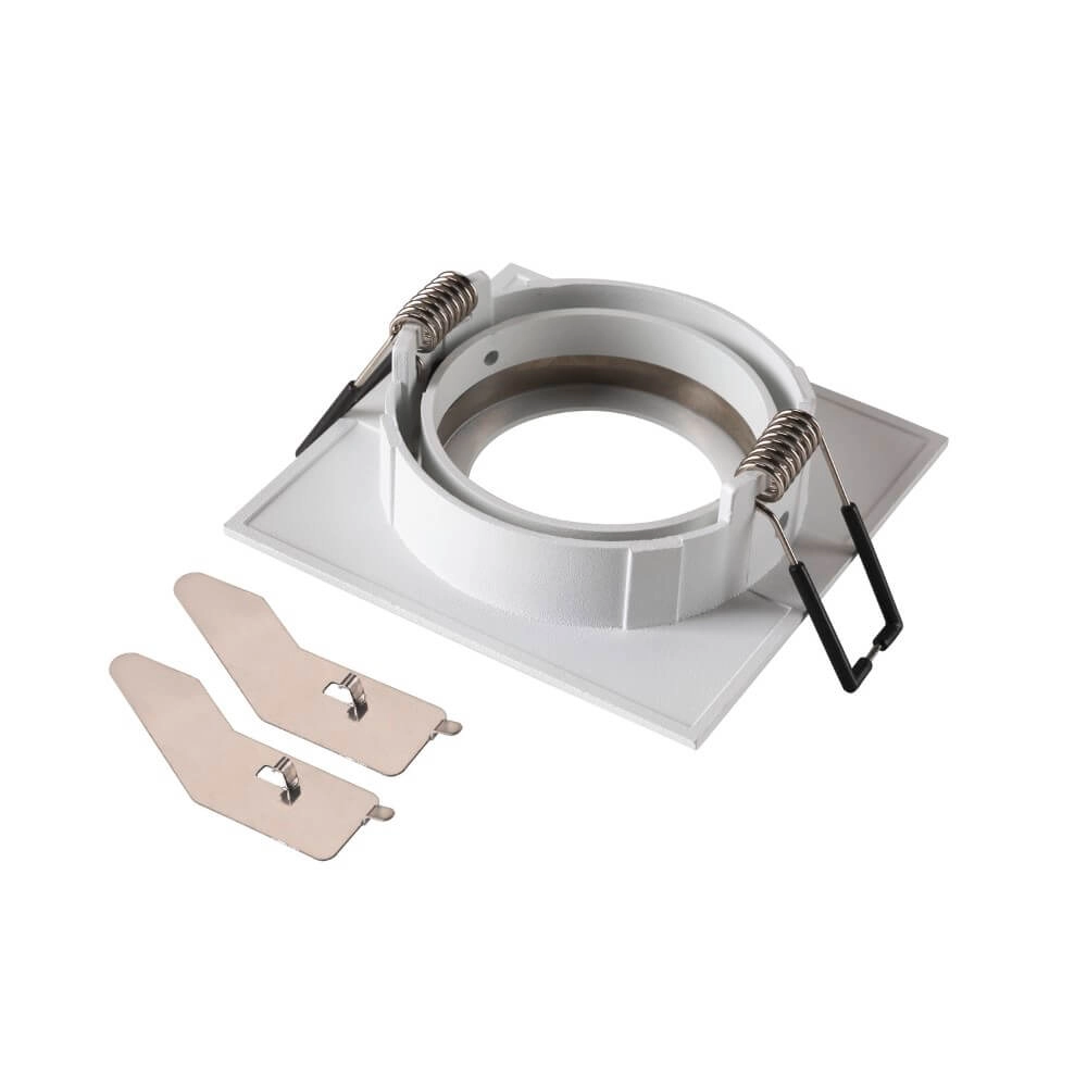 Inbouwring New Tria 68 vierkant wit - zonder fitting SLV 4024163276610