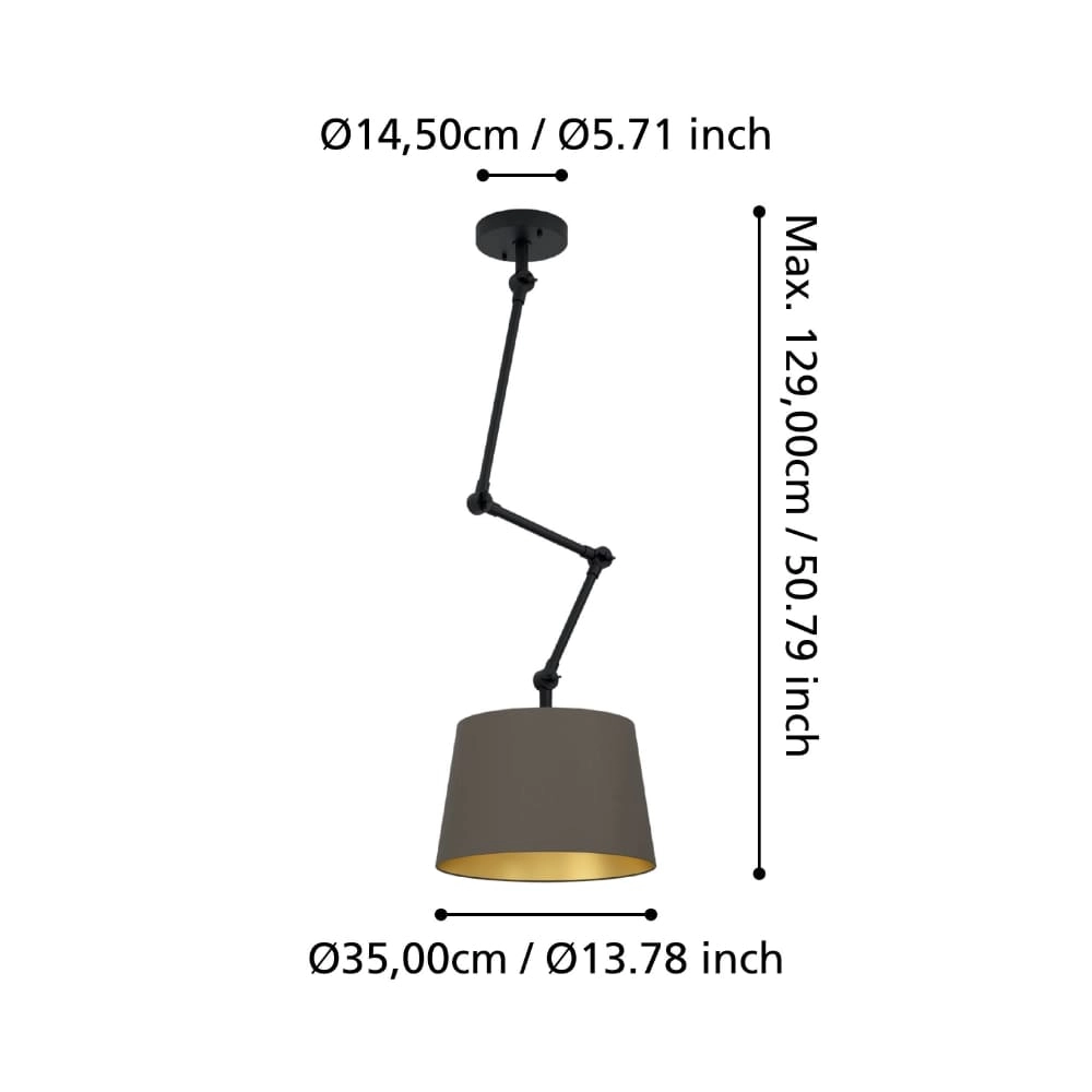 Hanglamp verstelbaar Pistunio cappuccino Stars of Light 9008606238057