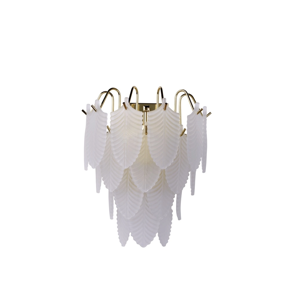 Wandlamp Feather 1-lichts goud Searchlight 5053423303918