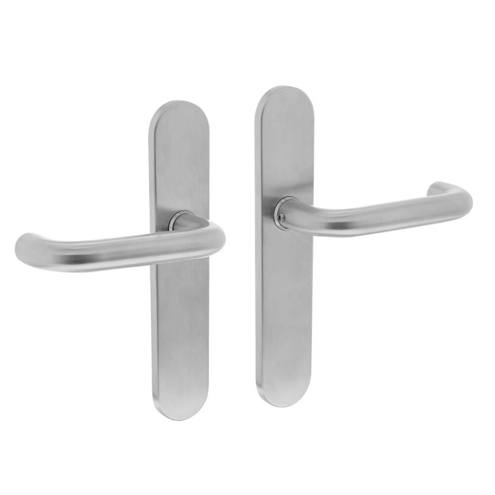 Moderne deurklink Rond RVS