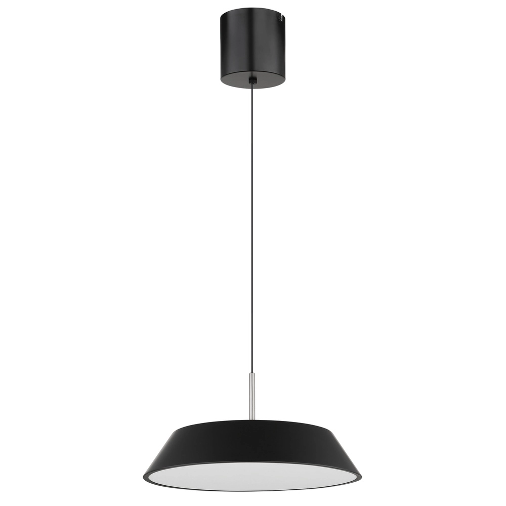 Strakke hanglamp Silena zwart Ø 40cm Globo 9007371583232