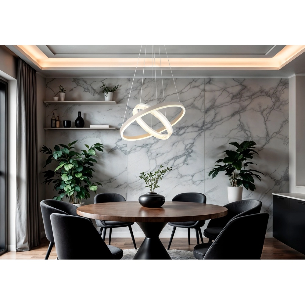 Moderne hanglamp Zara zand bruin Ø 50cm Globo 9007371573073
