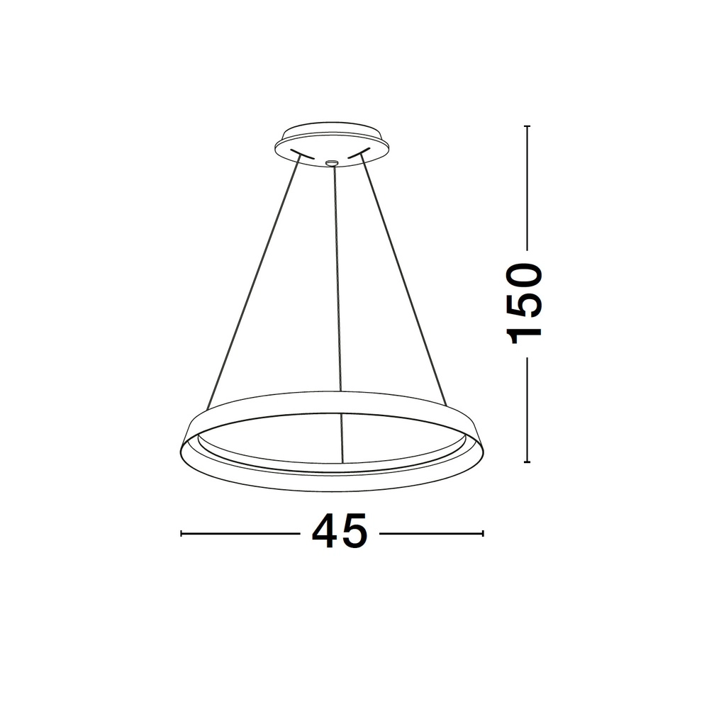 Design hanglamp Ormi Ø 45cm champagne Lyora 5212017448811