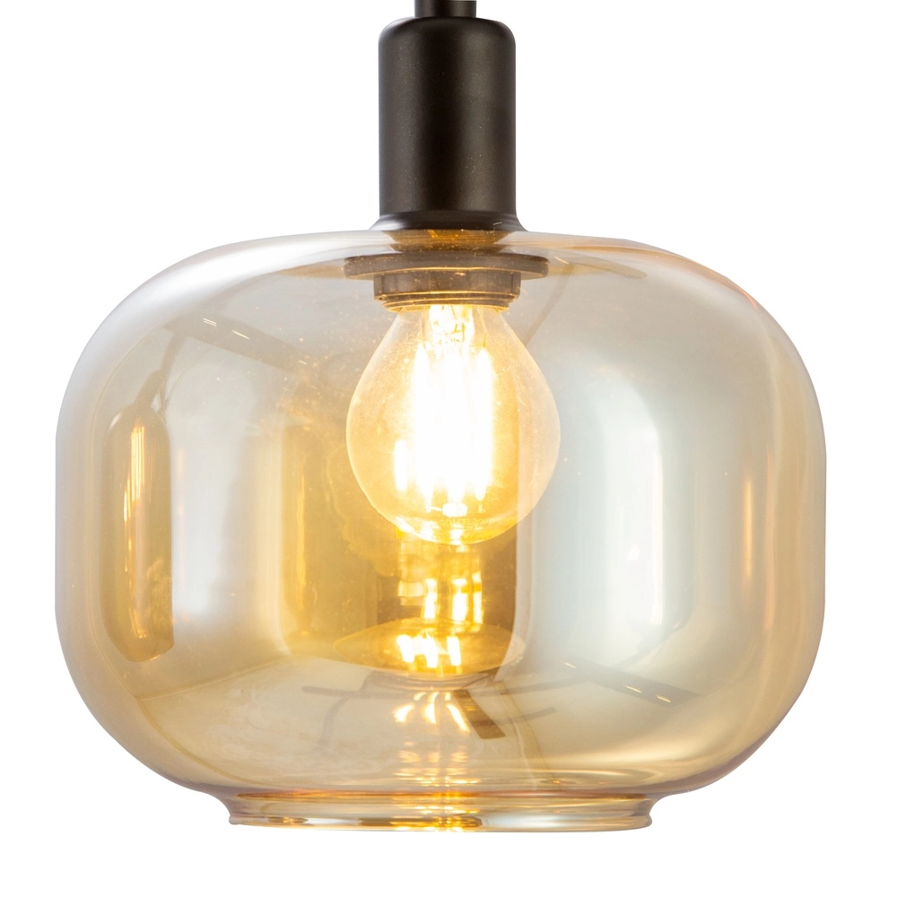 Plafondlamp Telesto gekleurd glas Globo 4048194070528