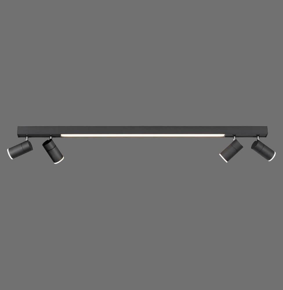 Strakke plafondlamp Pure Lines Spot antraciet Paul Neuhaus 4012248366349